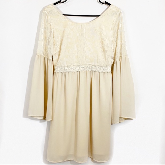 FLYING TOMATO CRUSHED VELVET CHIFFON DRESS - SZ S - Picture 2 of 8